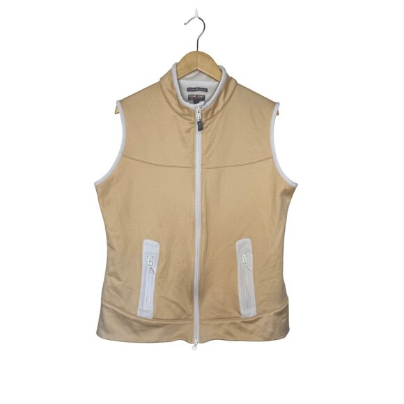 Peter Millar Women's Element 4 Warmth Vest Golf Cream Size XL - Picture 1 of 5